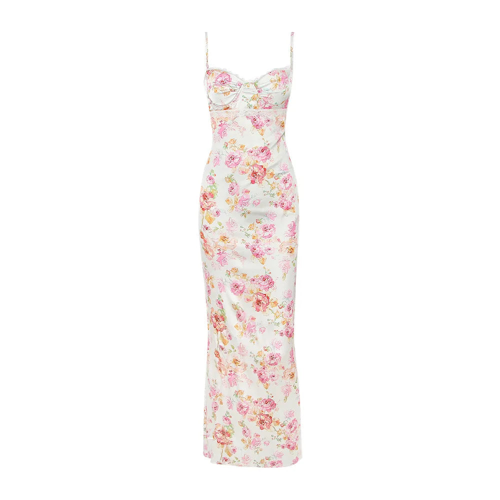 Spaghetti Strap Floral Dress