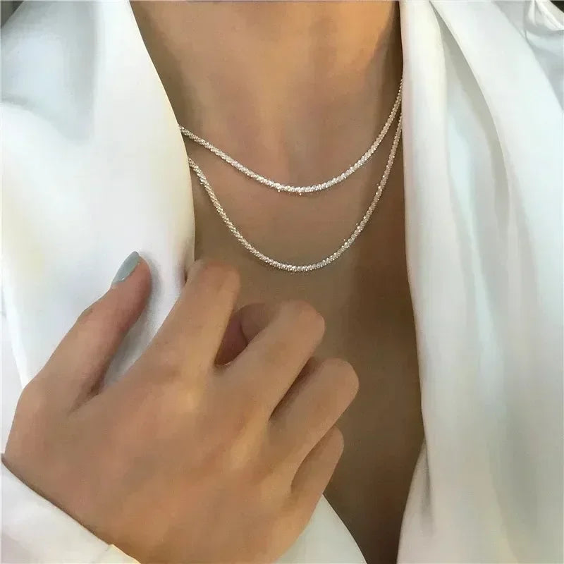 Sparkling Clavicle Chain Choker