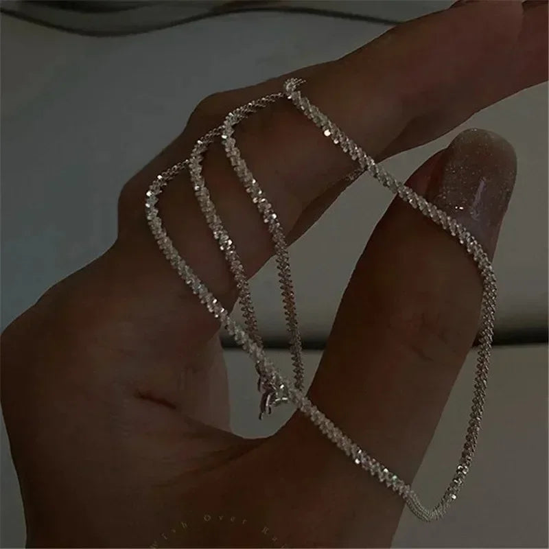 Sparkling Clavicle Chain Choker