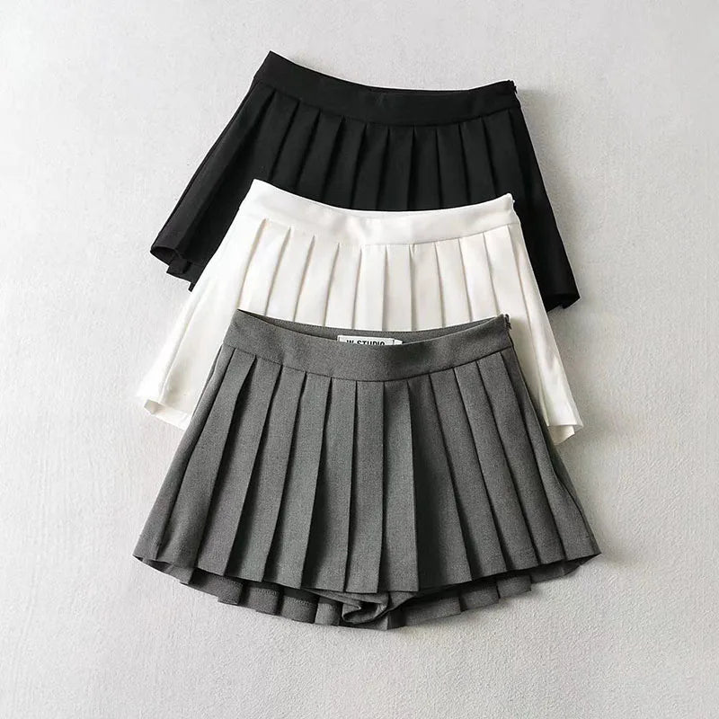 Pleated Skirts High Waist